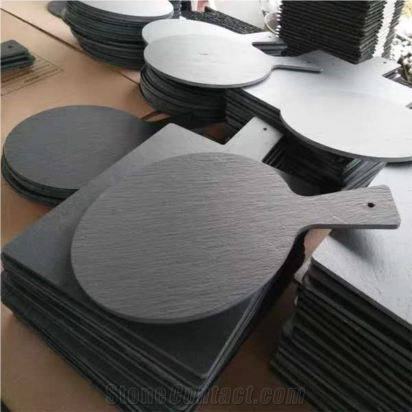 Natural Black Slate Coaster /Placemat for Kicthen