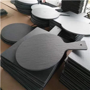 Natural Black Slate Coaster /Placemat for Kicthen