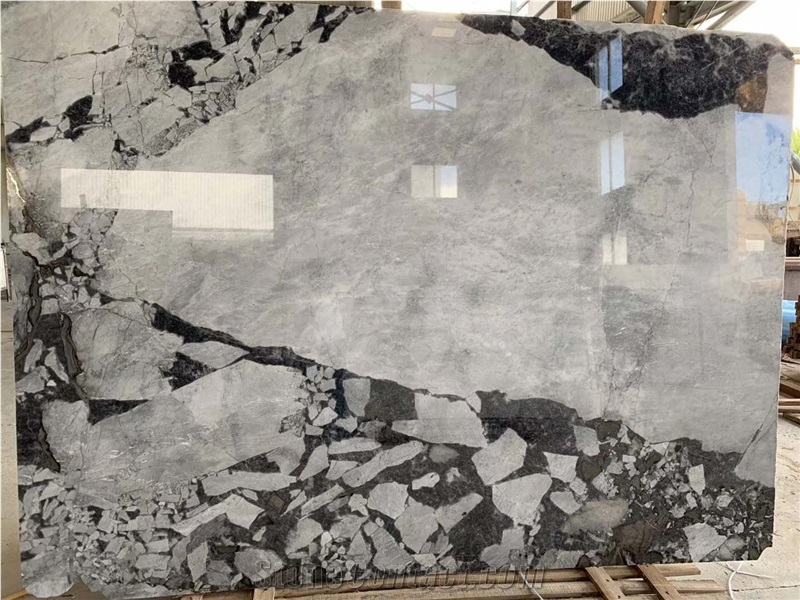 Smoky Ash White Grey Marble Slabs & Tiles