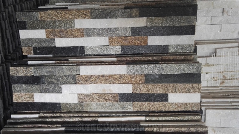 China Multi-Color Quartzite Culture Stone Panel