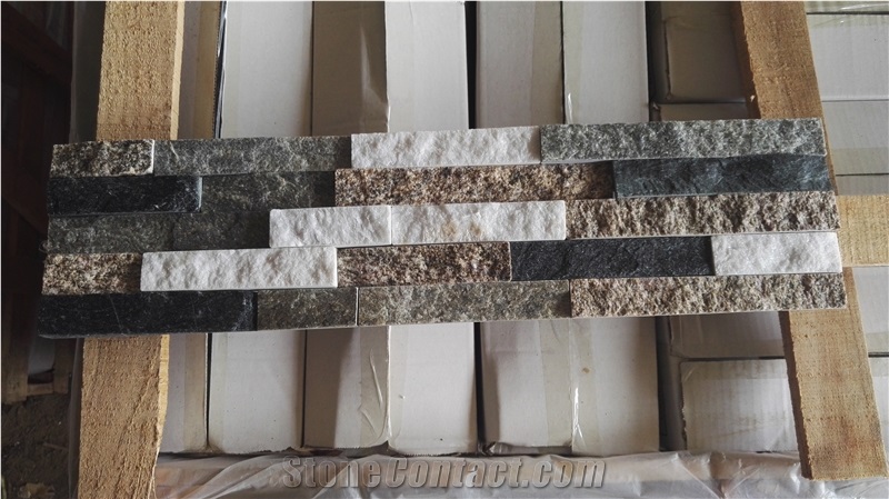China Multi-Color Quartzite Culture Stone Panel