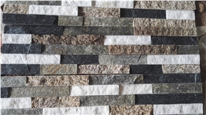 China Multi-Color Quartzite Culture Stone Panel
