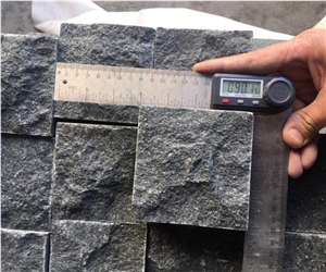 China New 684 Black Granite Cobble Stone