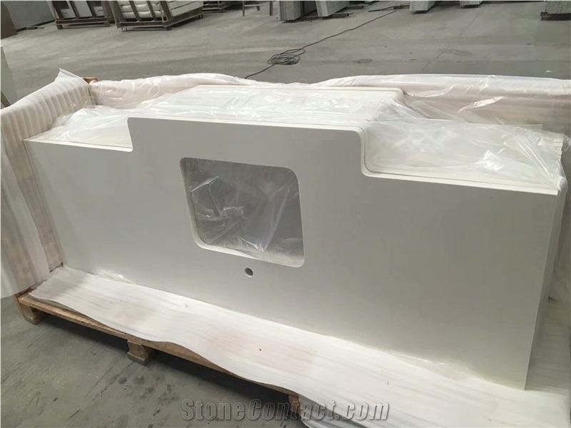 Jazz White Quartz Bar Top,Commercial Counters