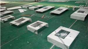 Vietnam Caracatta White Quartz Hotel Vanity Top