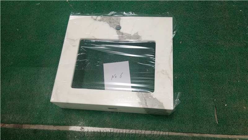 Vietnam Caracatta White Quartz Hotel Vanity Top
