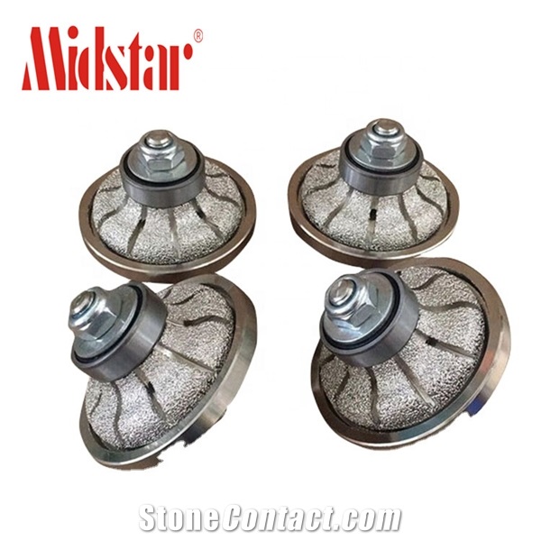 Diamond Half Bullnose Profiler Router Bit Wheel