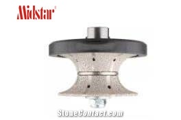 Diamond Half Bullnose Profiler Router Bit Wheel