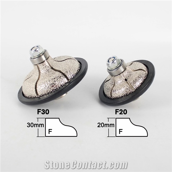 Diamond Half Bullnose Profiler Router Bit Wheel