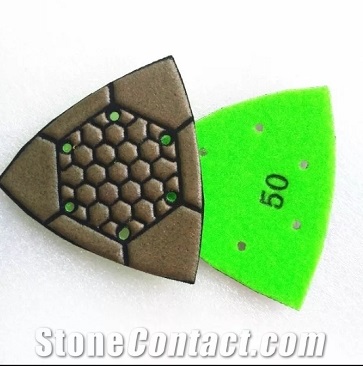 Diamond Tools Electroplated Triangle Polishing Pad
