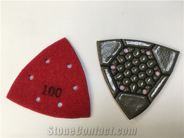 Diamond Tools Electroplated Triangle Polishing Pad