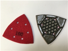 Diamond Tools Electroplated Triangle Polishing Pad
