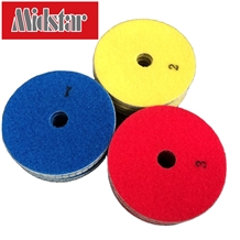 Wet 3 Step Diamond Resin Flexible Polishing Pads