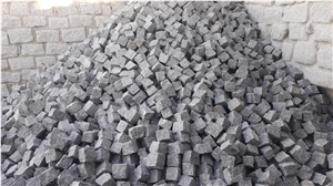 Granie Cubes, Silver Grey Granite Cobbles
