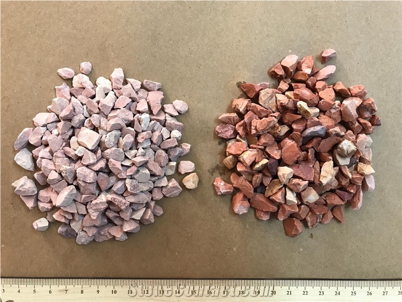 Red Mosaic, Red Marble Pebble Stone,Crushed Stone