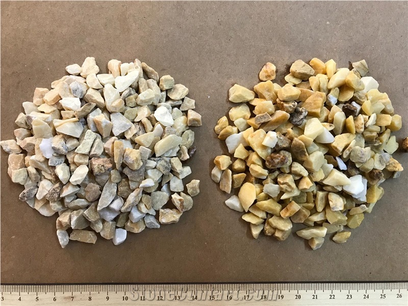 Yellow Mosaic Marble Crushed Stone