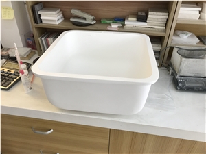 Glacier White Adhesive Solid Surface Material