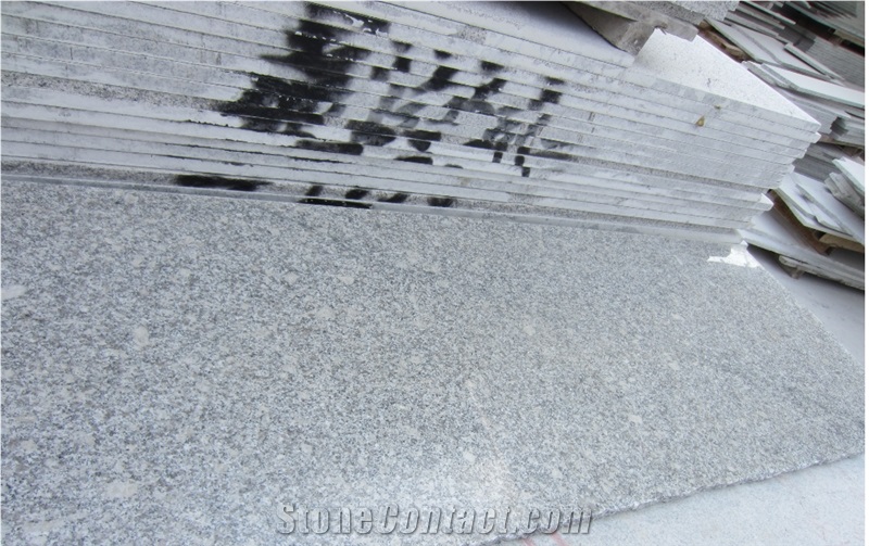 Polished Bianco Sardo Granite Tile Slab