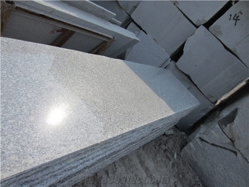 Polished Bianco Sardo Granite Tile Slab