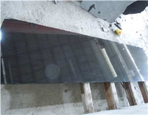Polished China Mongolia Black Granite Slabs Tiles