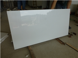 Super White Nano Artificial White Marble Slab