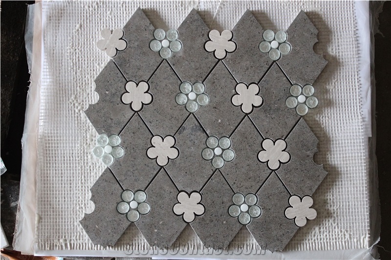 Thassos White Cinderella Grey Marble Mosaics