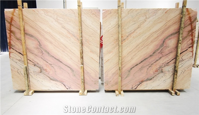Bambu Pink Marble Slabs
