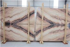 Bambu Pink Marble Slabs