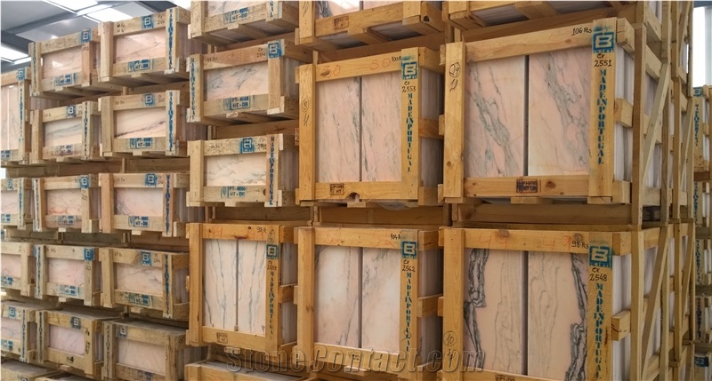 Bambu Pink Marble Slabs