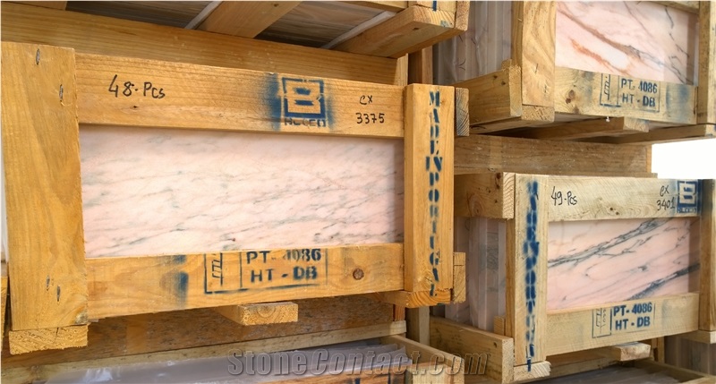 Bambu Pink Marble Slabs