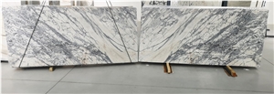 Stormy White Marble Slabs