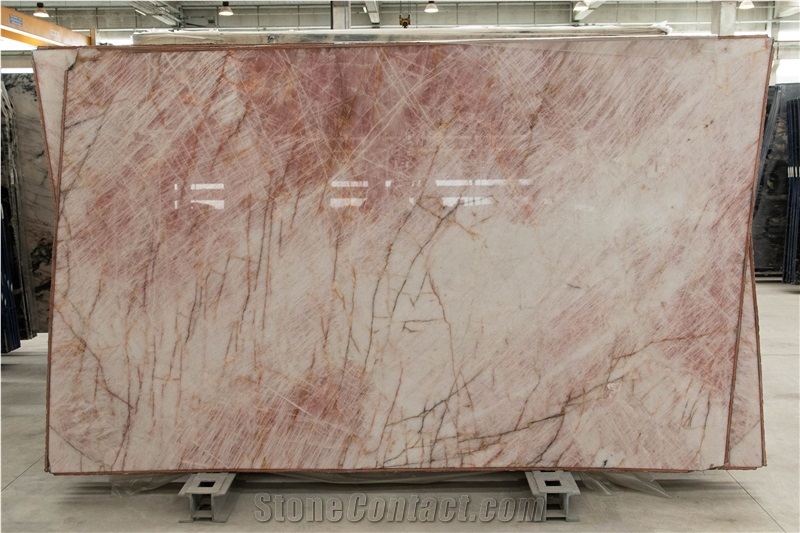 Cristallo Pink Quartzite Slabs