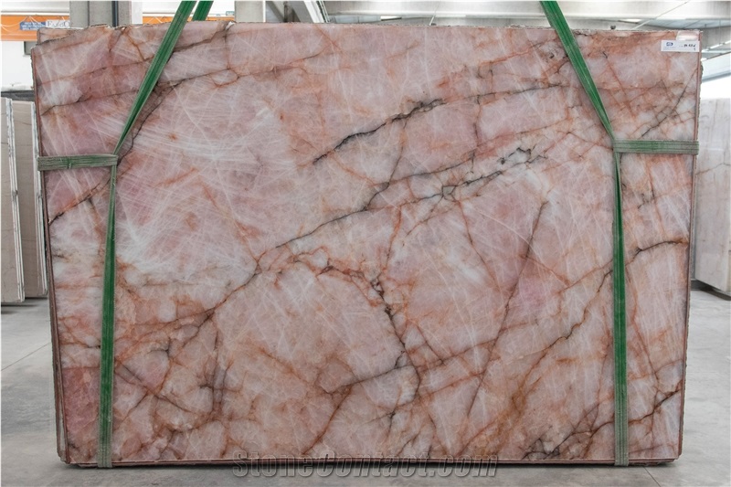 Cristallo Pink Quartzite Slabs