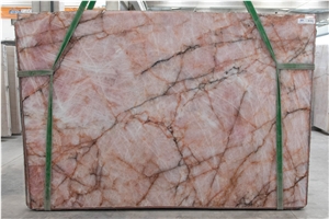 Cristallo Pink Quartzite Slabs