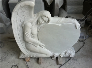 White Marble Monument & Tombstone 09