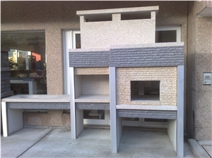 Garden Barbecue Made from Limestone