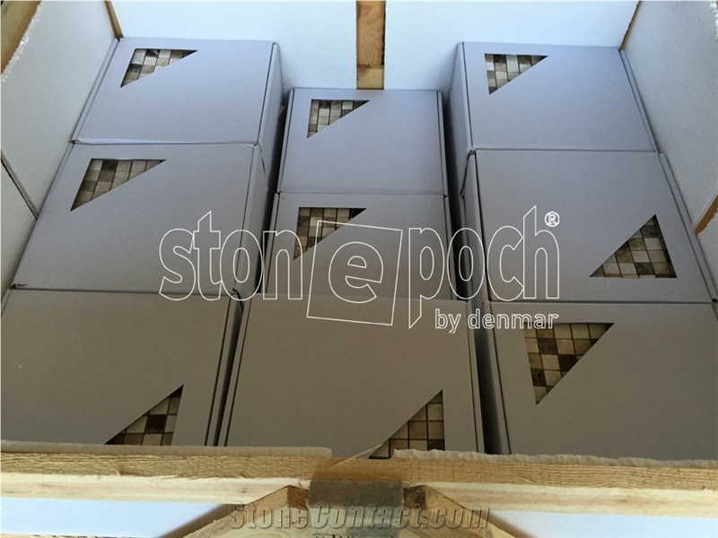 1"X1" Spanish Mix Marble Polished Mosaic