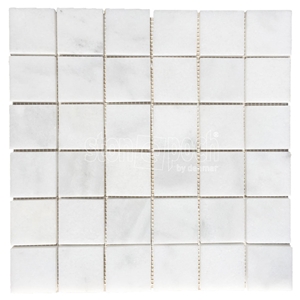 2"X2" White Marble Polished Mosaic 2"X2" White Marble Polished Mosaic