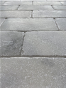 3"X6" White Marble Tumbled Tile