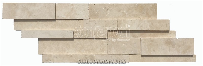 Ledger Light Travertine Unfilled&Honed Mosaic