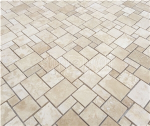 Miniversailles Classic Travertine F/H Mosaic