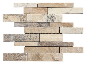 Random Philadelphia Travertine Filled&Honed Mosaic