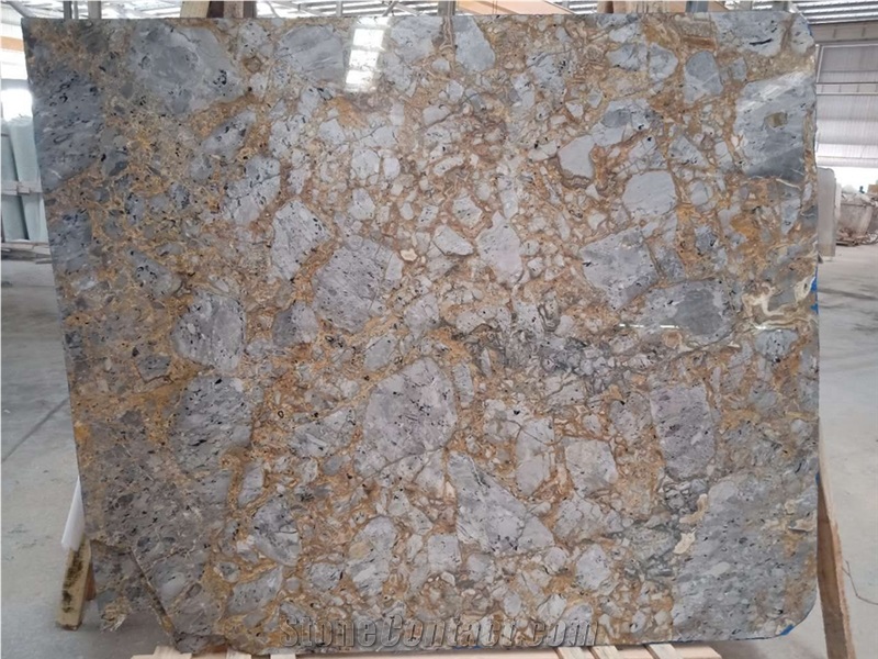 Versace Golden Spider Grey Marble Slabs