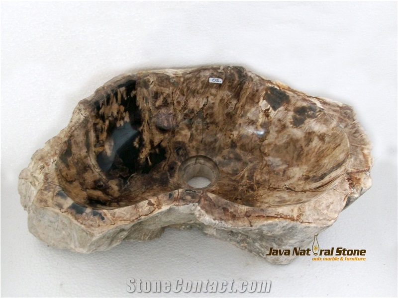 Fossil Stone Sinks, Basins, Petrified Wood Sinks