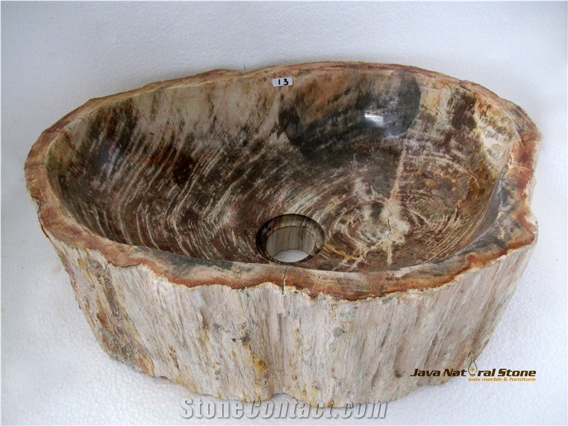 Fossil Stone Sinks, Basins, Petrified Wood Sinks
