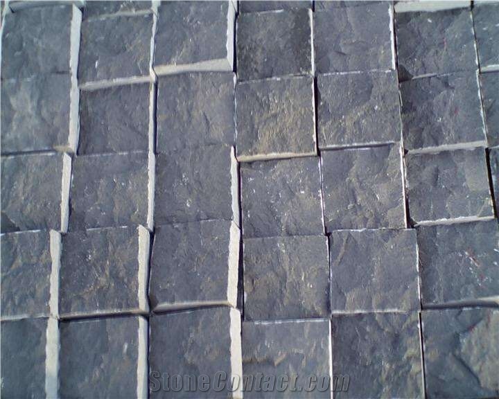 Andesite Stone Grey Basalt Split Cobble