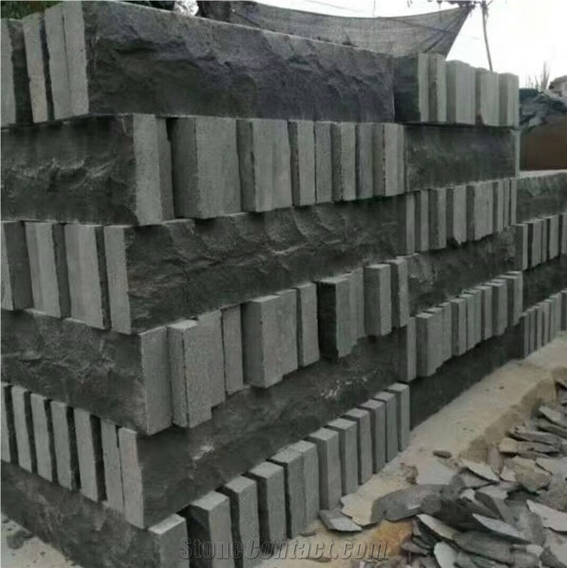 Basalt Mushroom Wall Stone Split Face