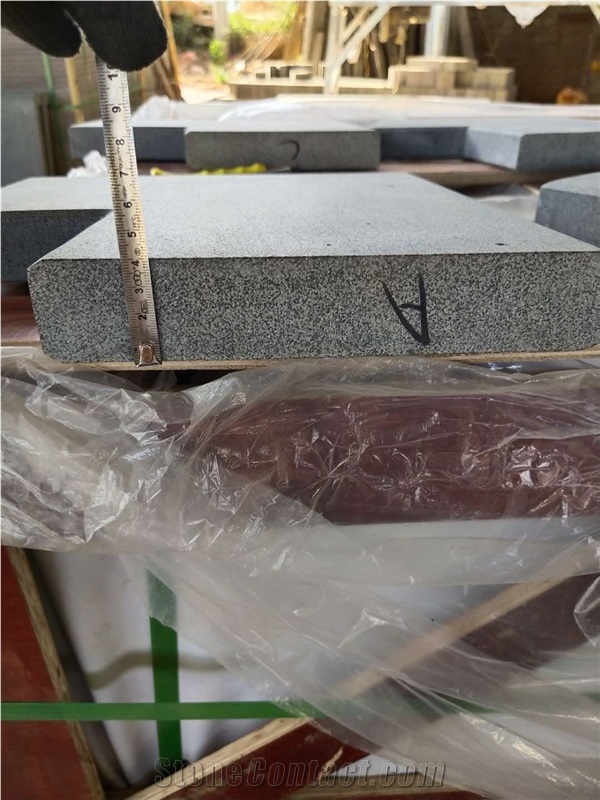 Black Basalt Rubbed Surface Pool Coping