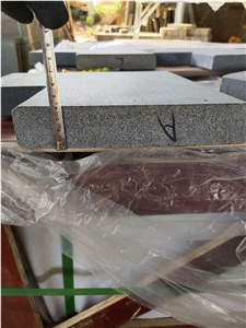 Black Basalt Rubbed Surface Pool Coping