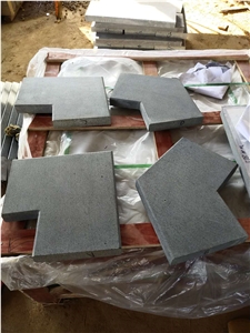 Black Basalt Rubbed Surface Pool Coping